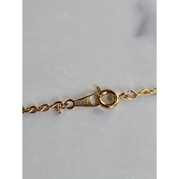 Faux Pearl Pendant Necklace Vintage - Picture 9 of 10